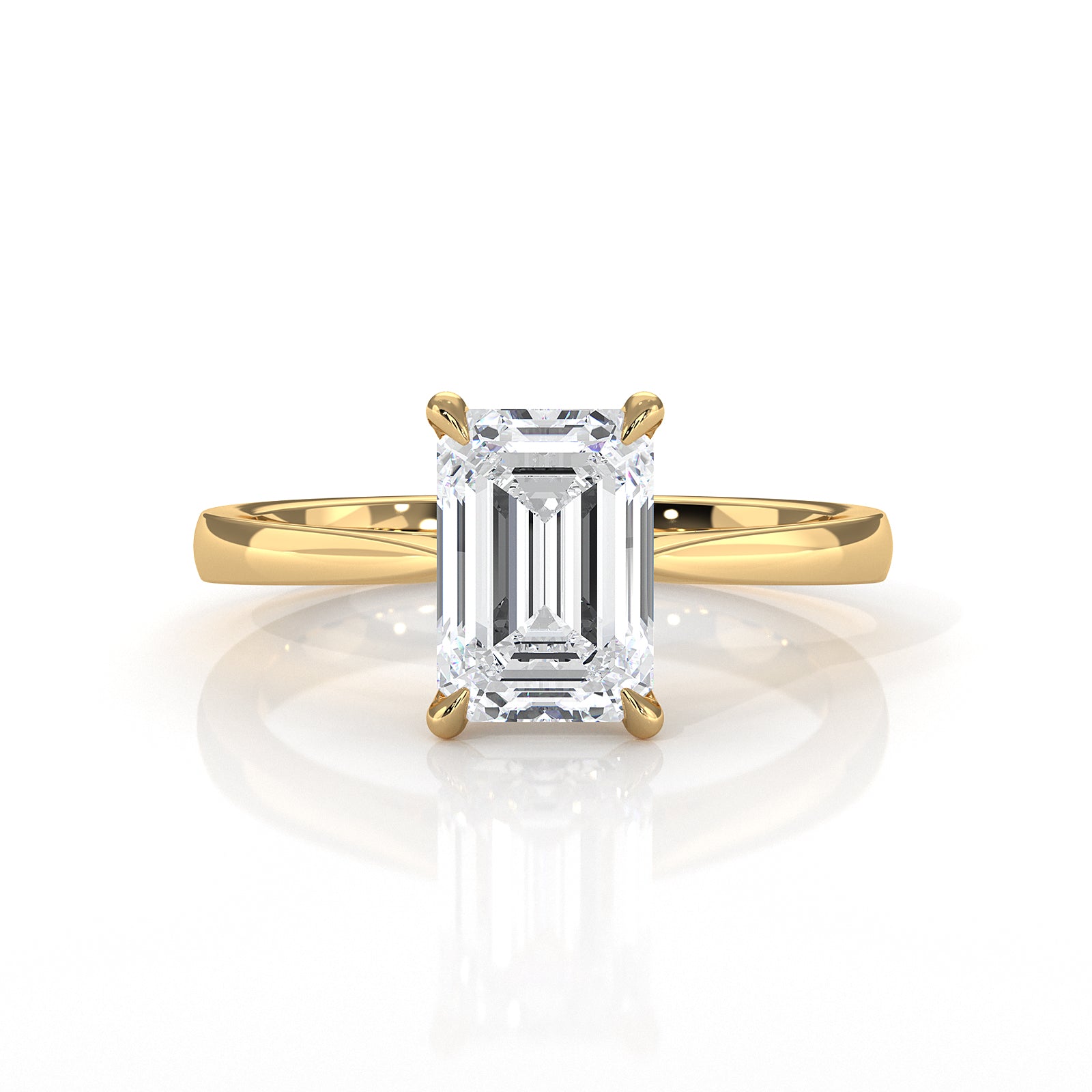 4.5g Princess Prong Setting Lab Grown Diamond Engagement Solitaire Ring IGI Certified 1.00 Ctw.